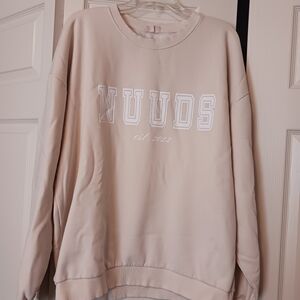 Nuuds Beige Women's Crew Neck Sweater